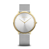 Bering Ultra Slim Silver Yellow Gold 39mm Case Watch SALE