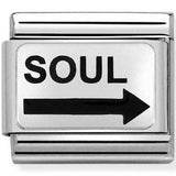 Nomination Classic Silver Enamel Soul (Mates) Charm SALE