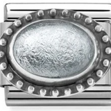 Nomination Classic Silver Precious Stone Oval Silver Rock Crystal Charm SALE