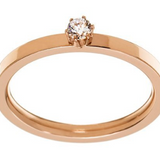 Edblad Crown Mini Solitaire Ring Rose SALE