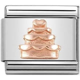 Nomination Classic Rose Gold Wedding Cake Charm SALE