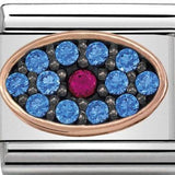 Nomination Classic Rose Gold CZ Evil Eye Black Rhodium Pavé Set Charm SALE