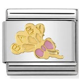 Nomination Classic Gold Enamel Pink Baby Balloons Enamel Charm SALE