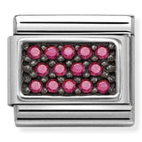 Nomination Classic CZ Red Pavé Link Charm SALE