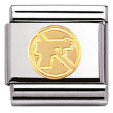 Nomination Classic Gold No War, No Guns Charm SALE