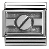 Nomination Classic Silver Rivet Charm SALE