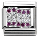 Nomination Classic Silver CZ Austria Flag Charm SALE