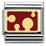 Nomination Classic Gold Enamel Red Polka Dots Charm SALE