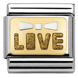 Nomination Classic Gold Glitter Enamel Love Charm SALE