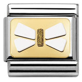 Nomination Classic Gold Glitter Enamel Bow Charm SALE