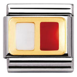 Nomination Classic Gold Enamel Nautical Alphabet H Charm SALE