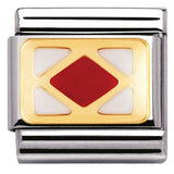 Nomination Classic Gold Enamel Nautical Alphabet F Charm SALE