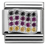 Nomination Classic Silver CZ Germany Flag Charm SALE