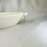 9ct White Gold Lemon Topaz Diamond Tropical Pendant