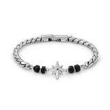 Nomination Atlante Bracelet, Stainless Steel Black Wind Rose