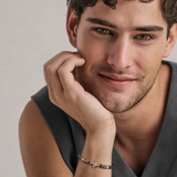 Nomination Atlante Bracelet, Leather Grey Wind Rose