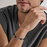 Nomination Atlante Bracelet, Leather Black Anchor