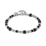 Nomination Instinct Style Bracelet, Stainless Steel Lava Stone