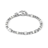 Nomination Instinct Style Bracelet, Stainless Steel White Howlite