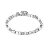 Nomination Instinct Style Infinity Bracelet, Stainless Steel White Howlite