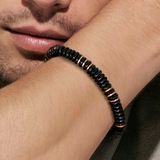 Nomination Instinct Style Infinity Bracelet, Stainless Steel Black Onyx