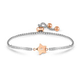 Nomination Milleluci Star Bracelet, Stainless Steel Rose PVD CZ
