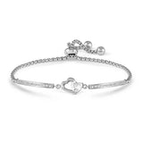Nomination Milleluci Double Heart Bracelet, Stainless Steel CZ
