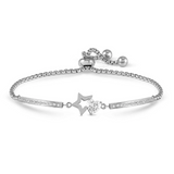 Nomination Milleluci Open Star Bracelet, Stainless Steel CZ