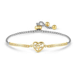 Nomination Milleluci Tree of Life Heart Bracelet, Stainless Steel Gold PVD CZ