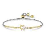 Nomination Milleluci Open Star Bracelet, Stainless Steel Gold PVD CZ