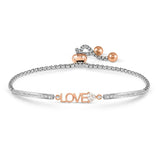 Nomination Milleluci LOVE Bracelet, Stainless Steel Rose PVD CZ
