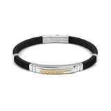 Nomination City Energy Bracelet, Stainless Steel Gold PVD Rubber