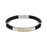 Nomination City Energy Bracelet, Stainless Steel Gold PVD Rubber
