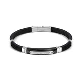 Nomination City Energy Bracelet, Stainless Steel Rubber CZ