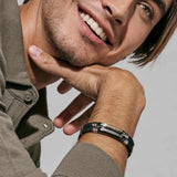 Nomination City Energy Bracelet, Stainless Steel Rubber