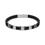 Nomination City Energy Bracelet, Stainless Steel Rubber CZ