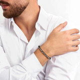 Nomination B-Yond Hyper Braided Bracelet, Stainless Steel Black PVD