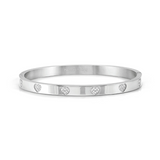 Nomination Pretty Bangles Heart Design, Silver Finish