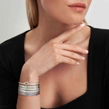 Nomination Pretty Bangles Heart Design, Silver Finish