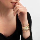 Nomination Pretty Bangles Tennis Design, Gold Finish