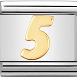 Nomination Classic Gold Number Five Charm