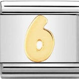 Nomination Classic Gold Number Six Charm