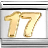 Nomination Classic Gold Number Seventeen Charm