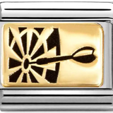 Nomination Classic Gold Darts Charm