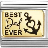 Nomination Classic Gold Best Dad Ever Charm
