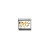 Nomination Classic Gold Zodiac Etched Aries Charm