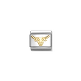 Nomination Classic Gold Zodiac Etched Taurus Charm