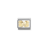 Nomination Classic Gold Zodiac Etched Gemini Charm