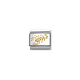 Nomination Classic Gold Zodiac Etched Scorpio Charm