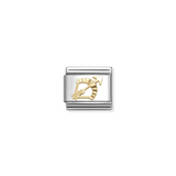 Nomination Classic Gold Zodiac Etched Sagittarius Charm